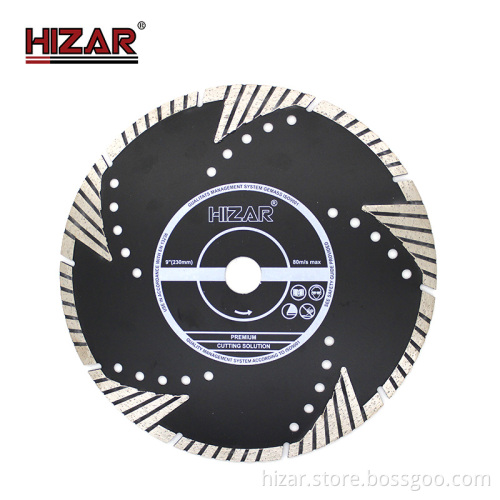14 Inch 350mm Laser Welded Segmented Turbo Diamond Cutting Blade for Hard Cured Concrete
